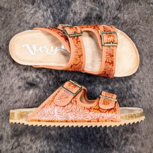 Berry Sandal in Rust by Very G
