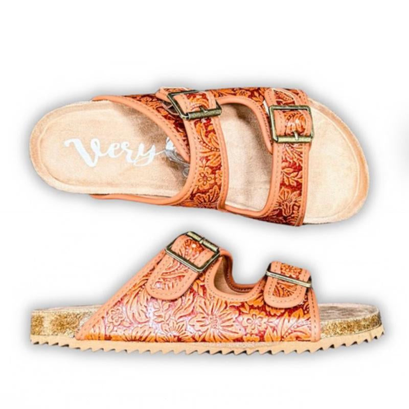 Berry Sandal in Rust by Very G